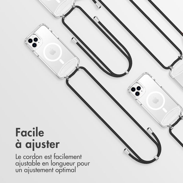 imoshion Coque MagSafe avec cordon amovible Apple iPhone 12 (Pro) - Transparent