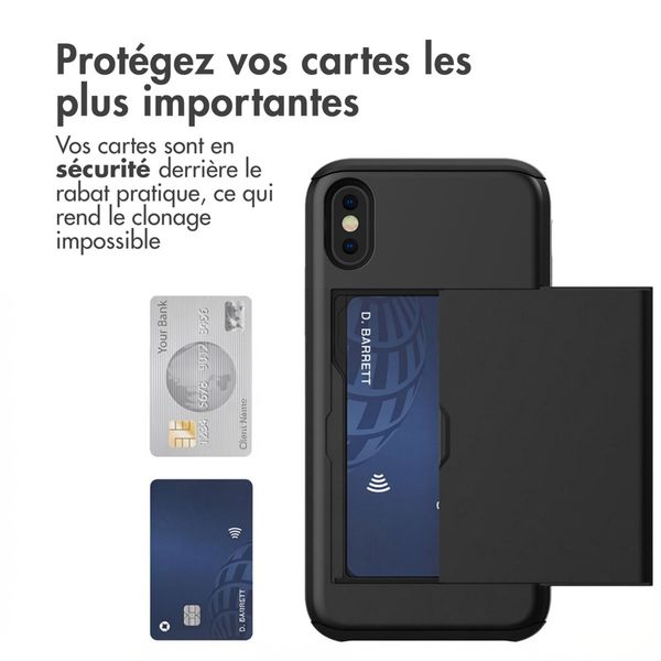 imoshion Coque arrière avec porte-cartes Apple iPhone X / Xs - Noir