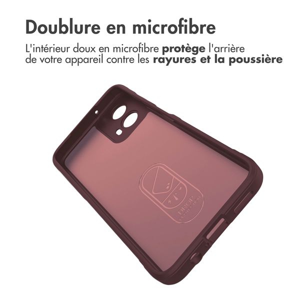 imoshion Coque arrière EasyGrip Motorola Moto G34 - Aubergine