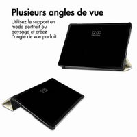 imoshion Coque tablette Design Trifold Samsung Galaxy Tab S9 11.0 pouces / S10 Lite / S10 FE / S9 FE 10.9 pouces - Garden Stripes
