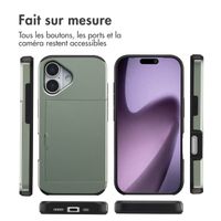 imoshion Coque arrière avec porte-cartes Apple iPhone 17 - Vert