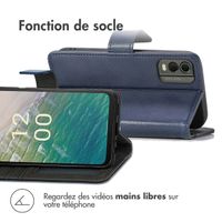 imoshion Étui de téléphone portefeuille Luxe Nokia C32 - Bleu foncé