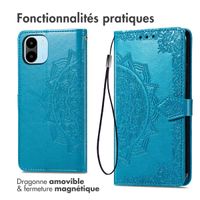 imoshion Etui de télephone Mandala Xiaomi Redmi A1 / A2 - Turquoise