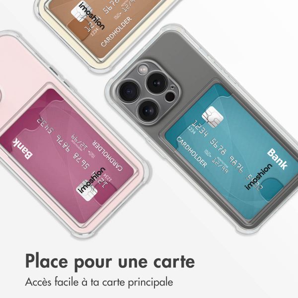 imoshion Coque silicone avec support de passe Apple iPhone 15 Pro - Transparent