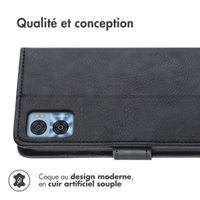 imoshion Étui de télephone portefeuille Motorola Moto E22 - Noir