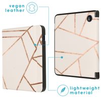 imoshion Design Slim Hard Sleepcover avec support Kobo Libra 2 / Tolino Vision 6 - White Graphic