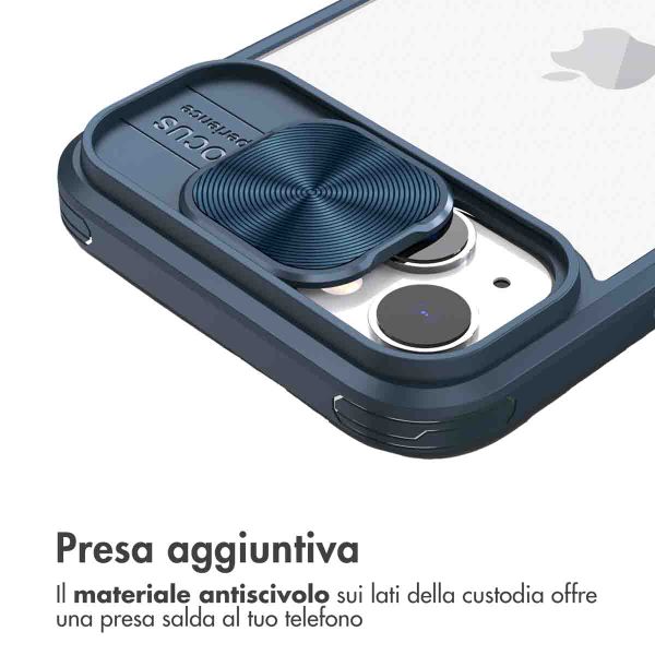 imoshion Coque arrière Camslider Apple iPhone 14 - Bleu foncé