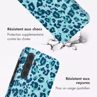 Selencia Coque arrière Vivid Samsung Galaxy A55 - Wild Spots Light Blue