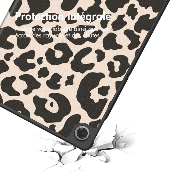imoshion Coque tablette Design Trifold Lenovo Tab (2025) - Leopard