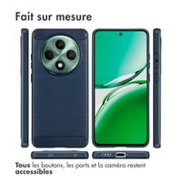 imoshion Coque Brushed Oppo Reno 12F 5G - Bleu foncé