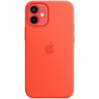 Apple Coque en silicone MagSafe Apple iPhone 12 Mini - Electric Orange