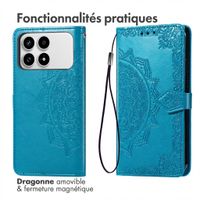 imoshion Etui de télephone Mandala Xiaomi Poco F8 Pro - Turquoise