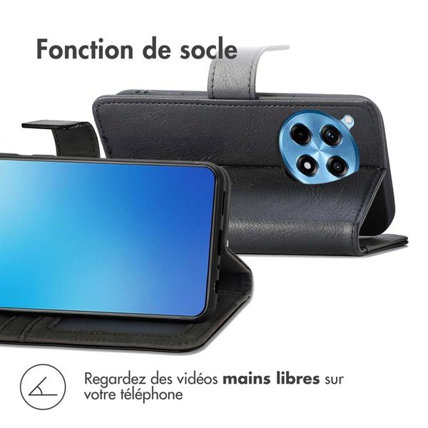 imoshion Étui de télephone portefeuille de luxe OnePlus 12R - Noir