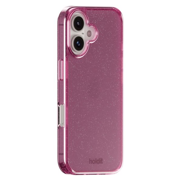 Holdit Coque Pailletée Apple iPhone 16 - Rose