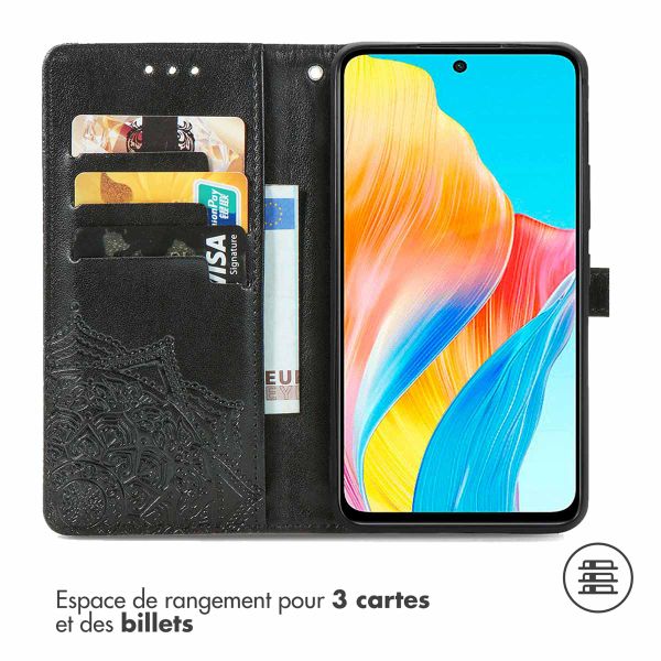 imoshion Etui de télephone Mandala Oppo A98 - Noir