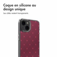 imoshion Coque Design Apple iPhone 14 - Crush Check Coral Dust