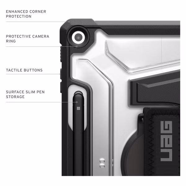 UAG Coque Plasma Microsoft Surface Pro 12 - Ice Black