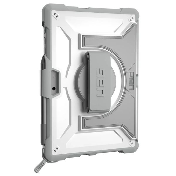 UAG Coque tablette Plasma Healthcare avec strap et bandoulière Microsoft Surface Go / Go 2 / Go 3 - Blanc / Gris