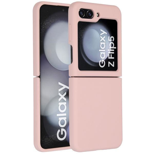 Accezz Coque Liquid Silicone Samsung Galaxy Z Flip 5 - Rose