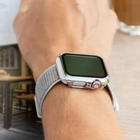 imoshion Coque rigide brillante à couverture complète pour Apple Watch Series 4 / 5 / 6 / SE - 40 mm - Argent