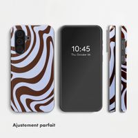 Selencia Coque arrière Vivid Samsung Galaxy A37 (5G) - Dream Swirl Chocolate