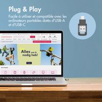 Accezz Clicker de Présentation - Présentateur avec Pointeur Laser - Noir