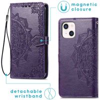 imoshion Etui de téléphone portefeuille Mandala iPhone 13 - Violet