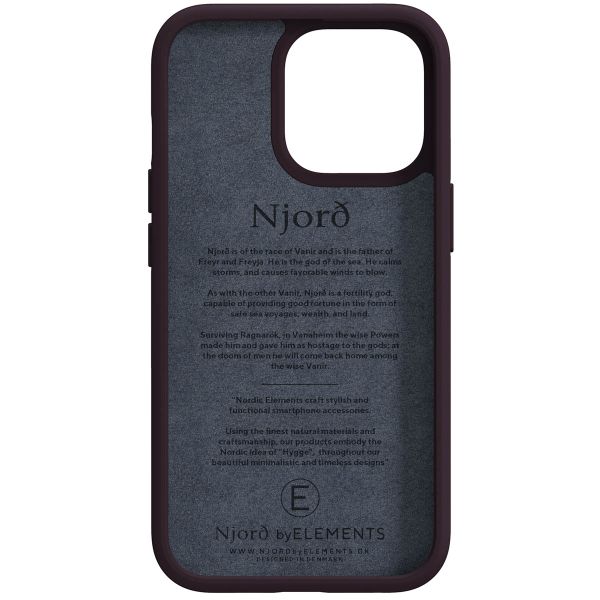 Njorð Collections Coque Salmon Leather MagSafe iPhone 13 Pro - Rust