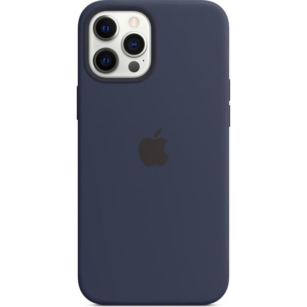 Apple Coque en silicone MagSafe iPhone 12 Pro Max - Deep Navy