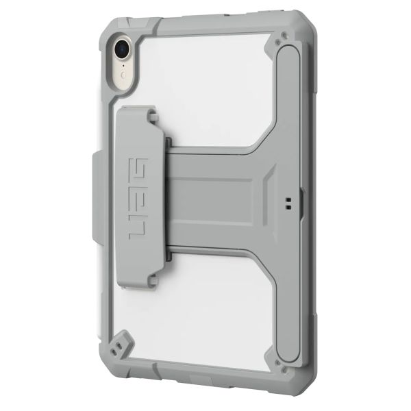 UAG Coque tablette Scout Healthcare avec support et strap Apple iPad Mini 7 (2024) / iPad Mini 6 (2021) - Blanc / Gris