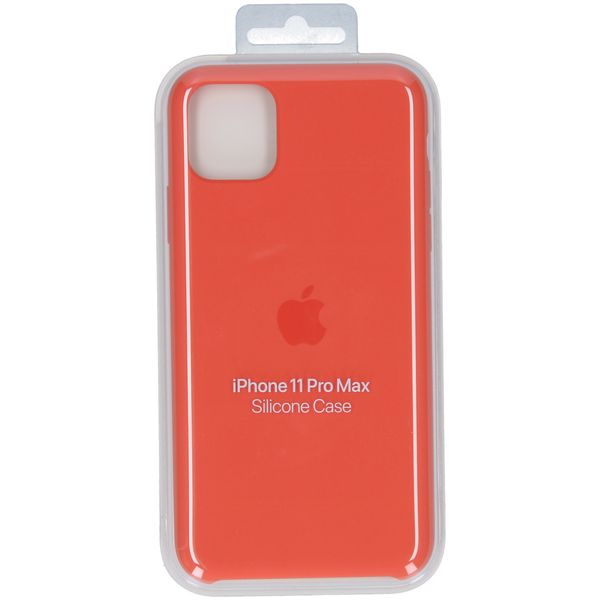 Apple Coque en silicone Apple iPhone 11 Pro Max - Clementine Orange