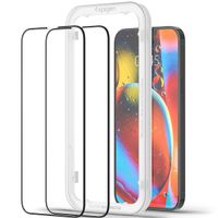 Spigen Protection d'écran en verre trempé AlignMaster Cover 2 Pack Apple iPhone 12 Pro Max - Noir