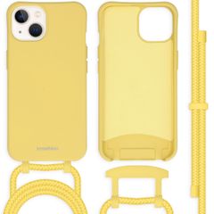 imoshion Coque de couleur avec cordon amovible iPhone 13 - Jaune