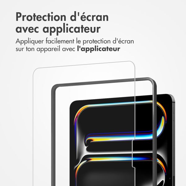 Accezz Protection d'écran en verre trempé avec applicateur iPad Air 13 pouces (2024) M2