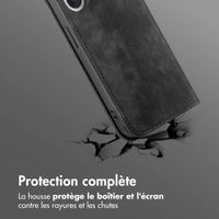 imoshion Étui de téléphone portefeuille Slim Apple iPhone 16 - Noir