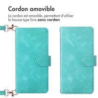 imoshion Etui de téléphone portefeuille avec cordon Samsung Galaxy S22 - Turquoise