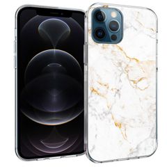imoshion Coque Design Apple iPhone 12 (Pro) - White Marble
