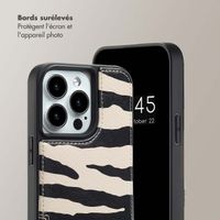 Selencia Coque de télephone Nova avec cordon et porte-cartes Apple iPhone 13 Pro - Zazzy Zebra