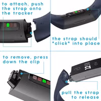 imoshion Bracelet silicone Fitbit Charge 3 / 4 - Bleu foncé