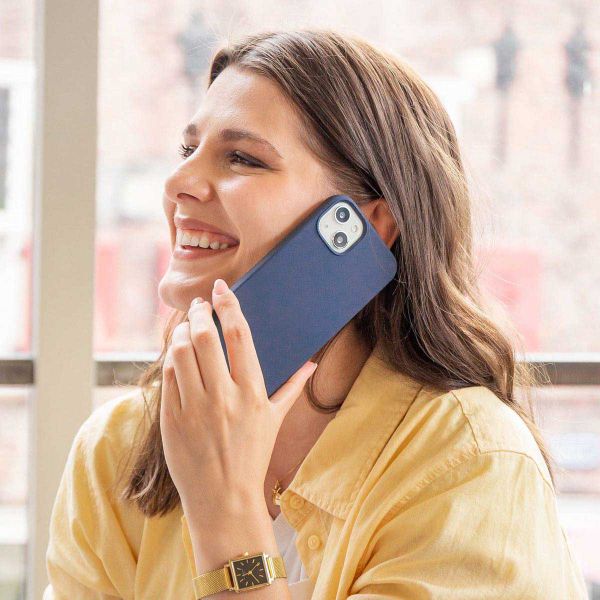Accezz Coque Liquid Silicone Google Pixel 7 Pro - Bleu foncé