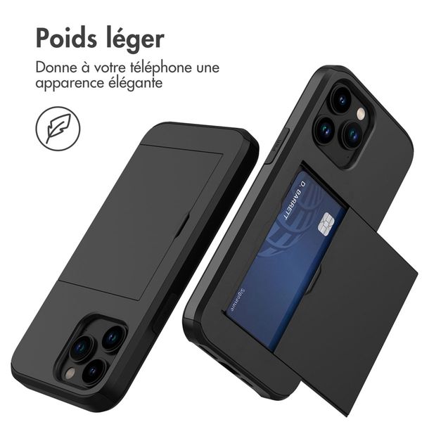 imoshion Coque arrière avec porte-cartes Apple iPhone 14 Pro - Noir
