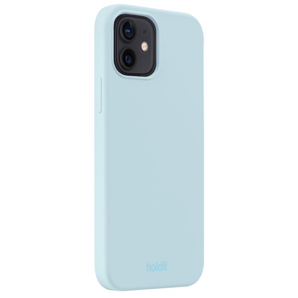 Holdit Coque Silicone Apple iPhone 12 (Pro) - Mineral Blue