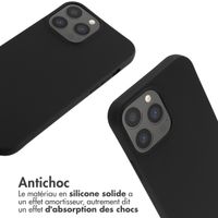 imoshion ﻿Coque en silicone avec cordon iPhone 13 Pro Max - Noir