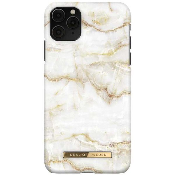 iDeal of Sweden Coque Fashion iPhone 11 Pro Max - Golden Pearl Marble