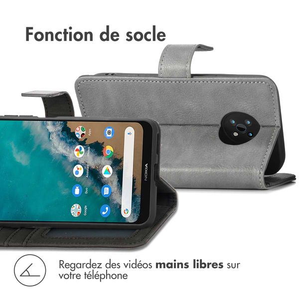 imoshion Étui de téléphone portefeuille Luxe Nokia G50 - Gris