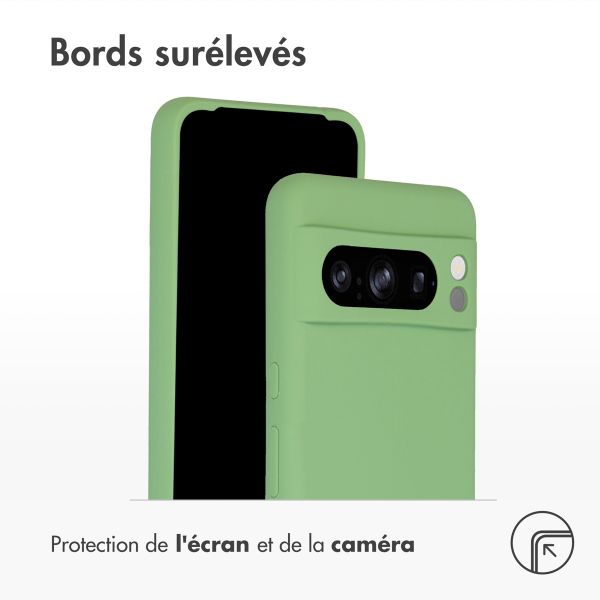 Accezz Coque Liquid Silicone Google Pixel 8 Pro - Vert