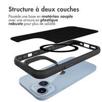 imoshion Rugged Hybrid Carbon Case avec MagSafe Apple iPhone 15 Plus - Noir