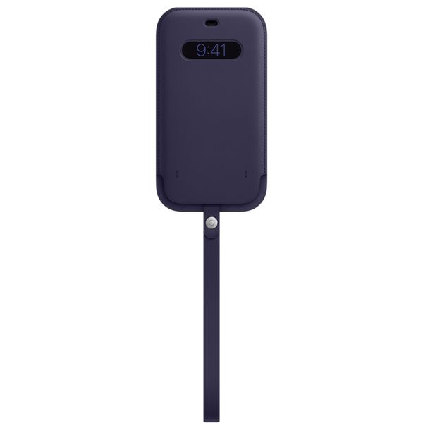 Apple Sacoche en cuir MagSafe iPhone 12 Pro Max - Deep Violet