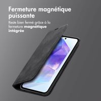 imoshion Étui de téléphone portefeuille Slim Samsung Galaxy A55 - Noir