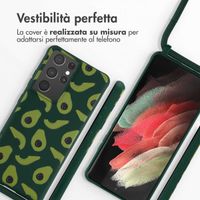 imoshion Coque design en silicone avec cordon Samsung Galaxy S21 Ultra - Avocado Green